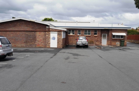 Rear, across rear 25-bay carpark