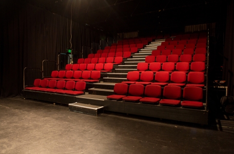 Theatre with retractable seats set up