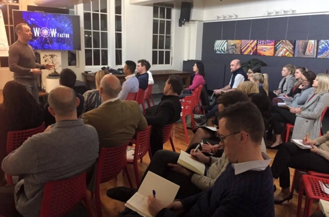 A boutique theatre with stage and audio gear