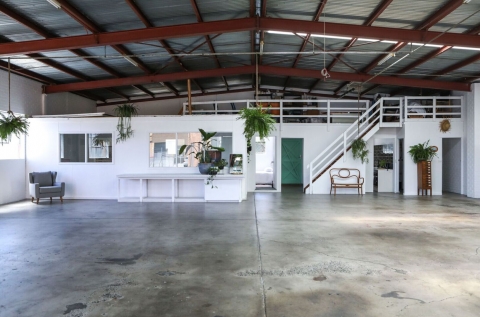 Looking from entrance