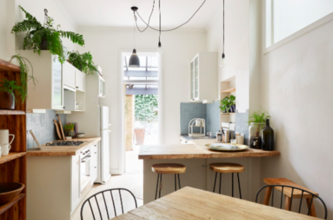 Fully equipped kitchen shared space