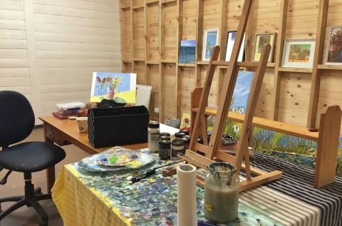 Studio 3 - setup as private painting studio
