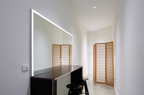 Make up and change room. 