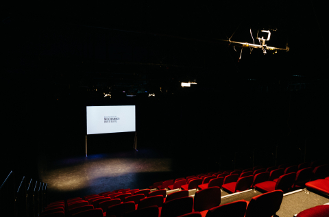 View from retractable seats to the stage.
