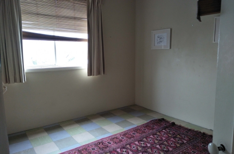 OPEN PLAN, doorway to private room