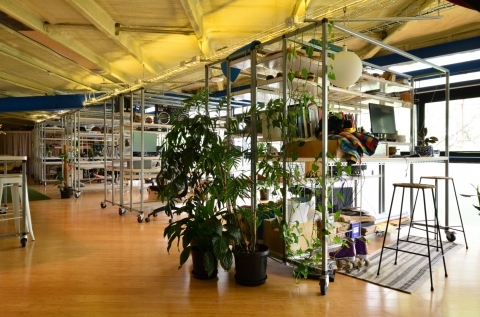 plenty of space in-between desks