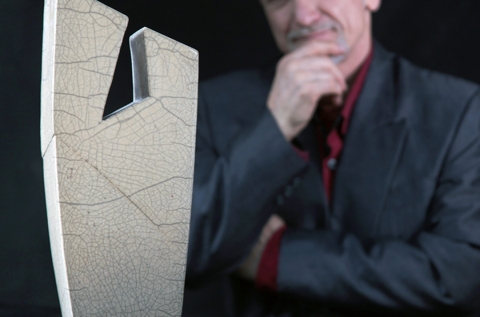 Raku Fired Ceramic Sculpture