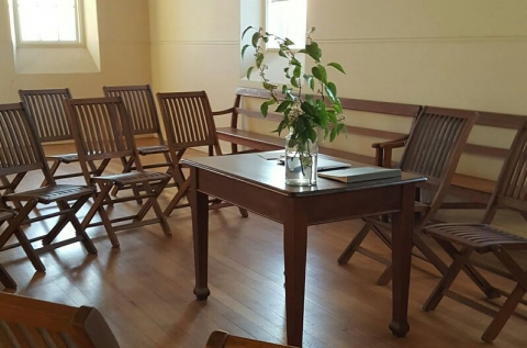 Hall Interior with Furniture