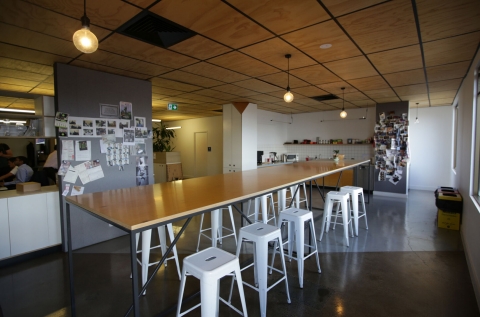 Shared staff area and kitchen