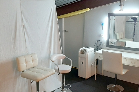 Hair & Makeup station