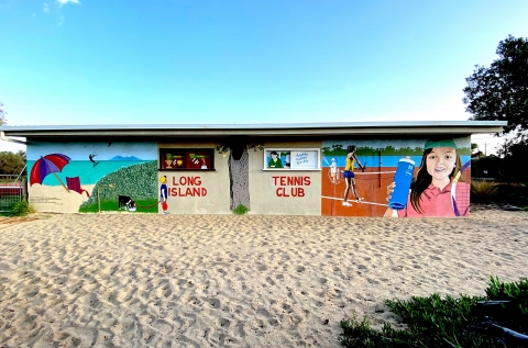 Tennis club just up the road