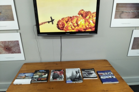 TV in the entrance gallery