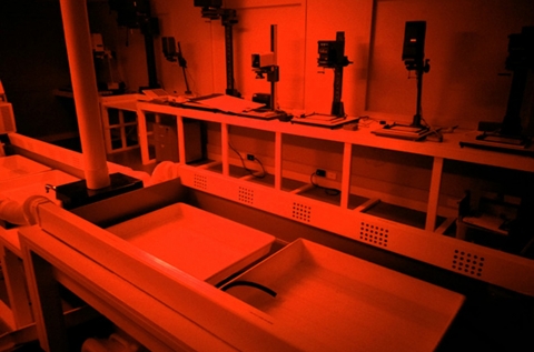Darkroom in operation
