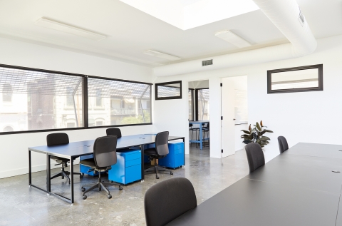 This pod of 4 desks is now filled