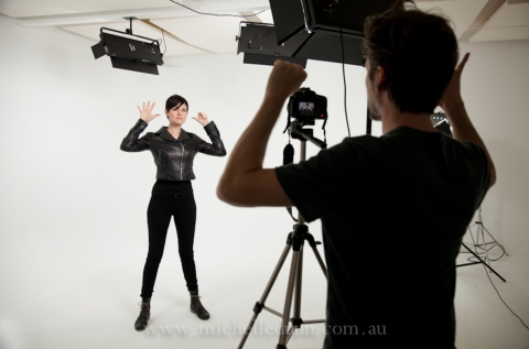 Studio painted white