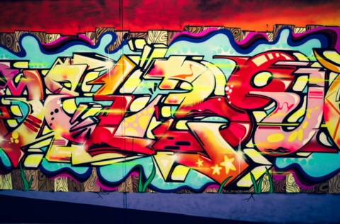 Graffiti wall