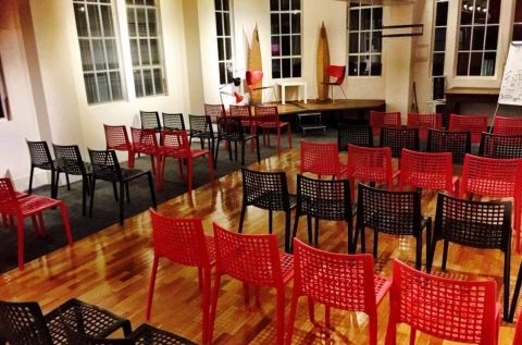 Function room configured theatre style