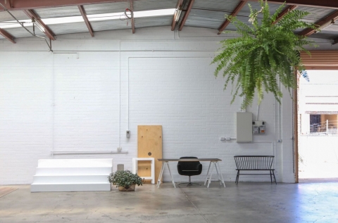 Entrance with large roller door